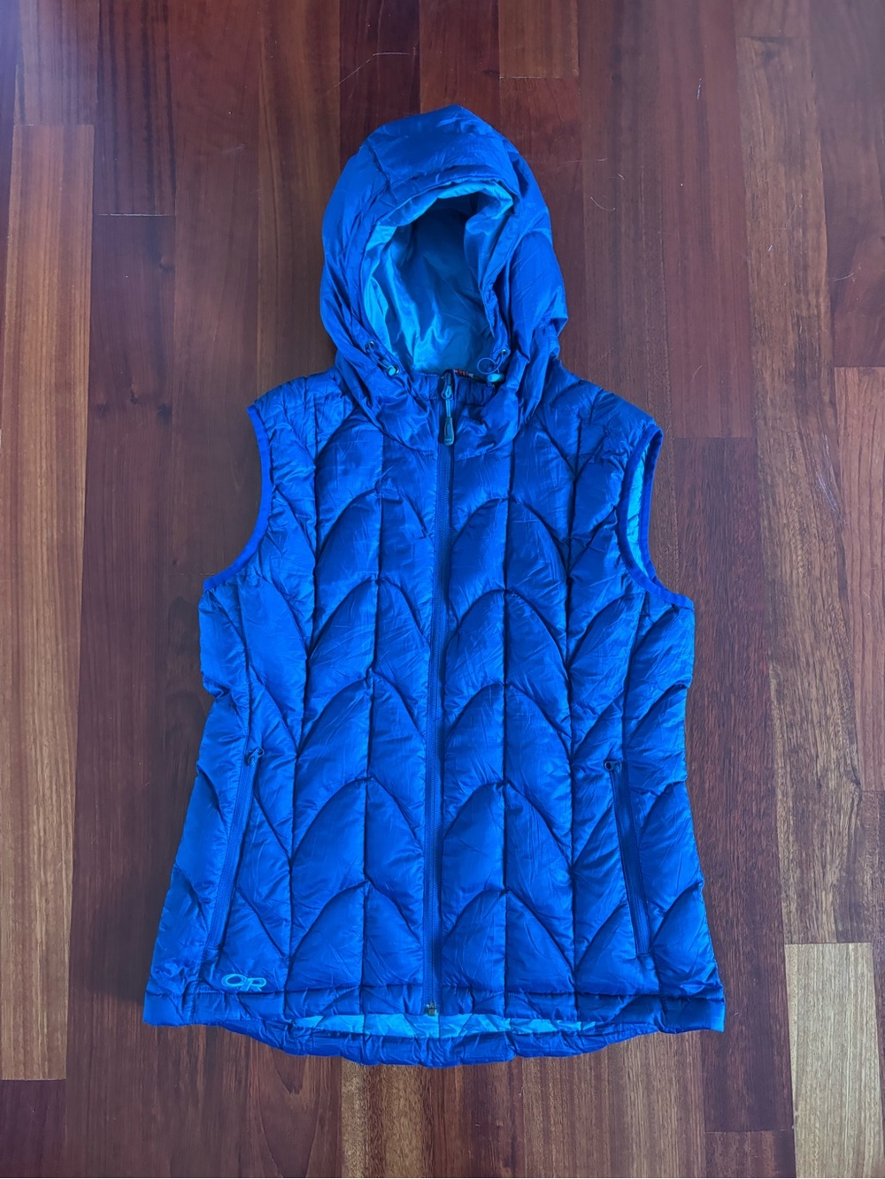 Outdoor Research Royal Blue Hooded Quilted Vest
